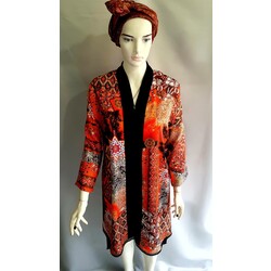 ETNIK DESENLI KIMONO