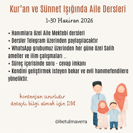 “ Aile Mektebi ” Eğitimi