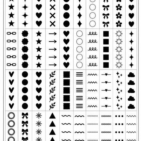 Tamamlayıcı işaretler a5 pet şeffaf sticker 