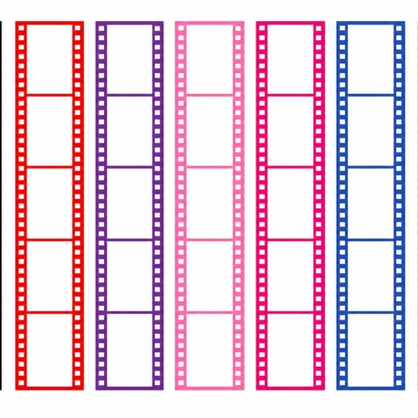 film şeridi sticker 