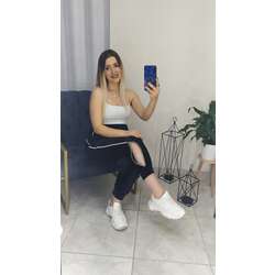 Robin kadife fermuar detaylı eşofman