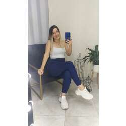 Indigo mavi fitilli yüksek bel tayt