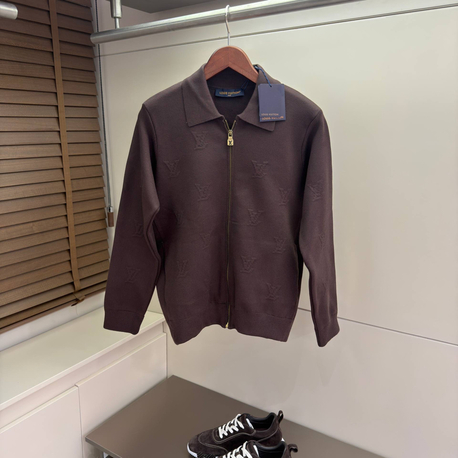 Louis Vuitton Blason Embossed Wool Zip 