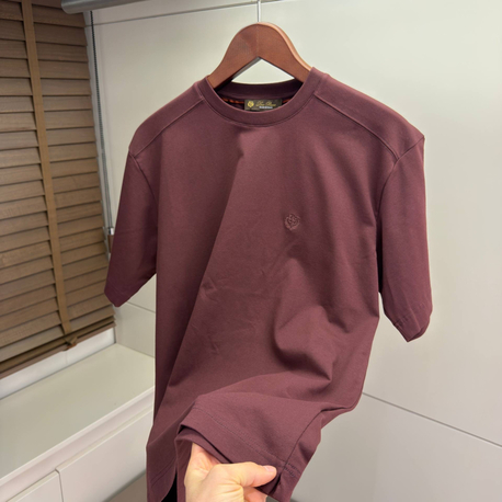 Loro Piana Logo Embroidered Cotton Tshirt