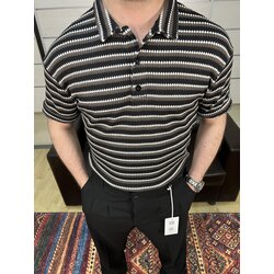 Üç Renk Detaylı Yakalı Triko Tshirt 