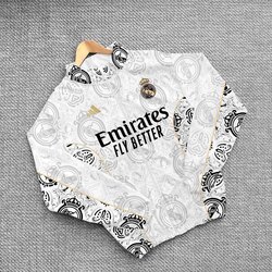 Real Madrid Baskılı, Su Geçirmez. Paraşüt Kumaş, Unisex Oversize Yağmurluk