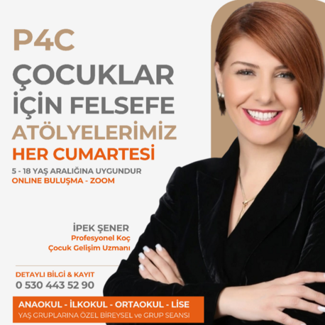 4PC ÇOCUKLAR İÇİN FELSEFE ATÖLYESİ - TEK ATÖLYE KATILIMI