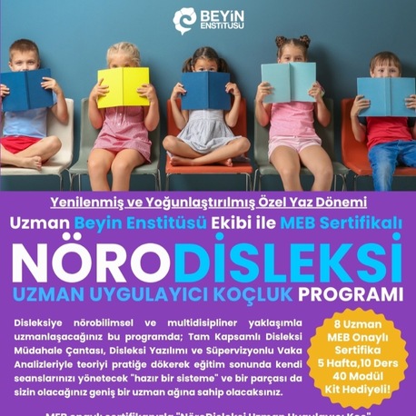 NÖRODİSLEKSİ UZMAN UYGULAYICI KOÇLUK MEB SERTİFİKA PROGRAMI - AĞUSTOS 2026