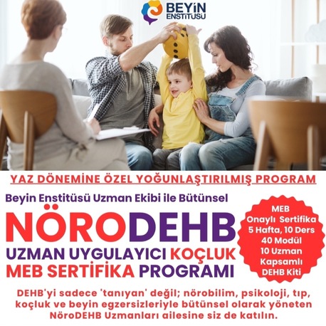  NöroDEHB Uzman Uygulayıcı Koçluk MEB Sertifika Programı - Ağustos 2026