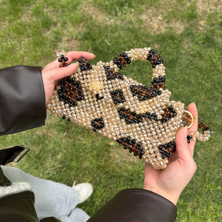 leoparlı özel gün çantası