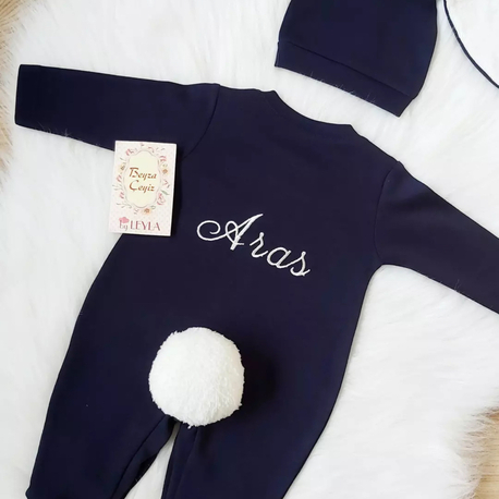 Lacivert Tavşan Tulum Seti