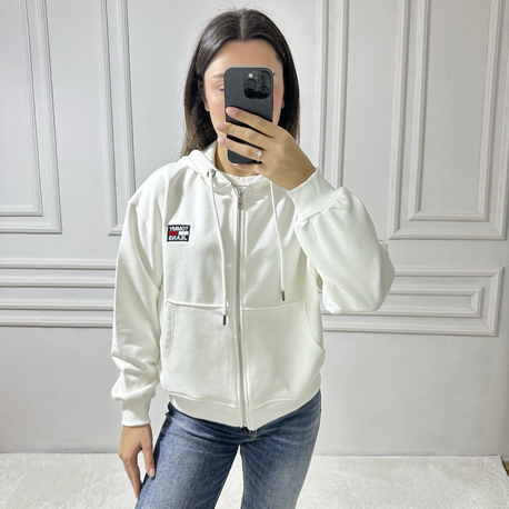 Tommy Hilfiger Fermuarlı Kapüşonlu Hırka