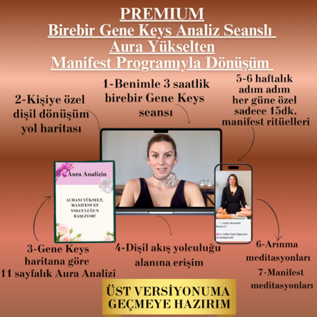 PREMIUM Birebir Gene Keys Analiz Seanslı Aura Yükselten Manifest Programı 