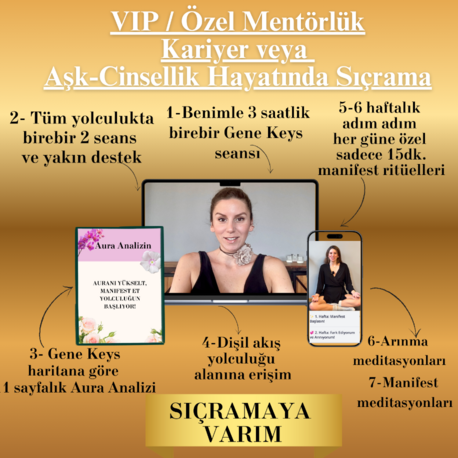 VIP / Özel Mentörlük Kariyer veya  Aşk-Cinsellik Hayatında Sıçrama