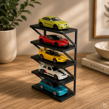 Hot Wheels Çok Katlı Mini Garaj ve Sergileme Rafı