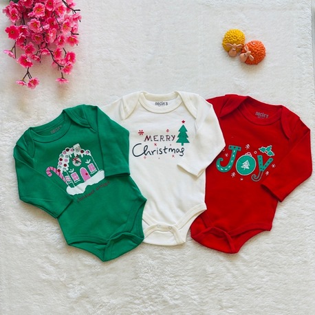 3lü yılbaşı bebek body&zıbın