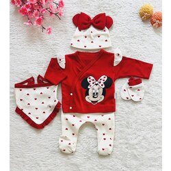 Mickey mouse yenidoğan 0-3 ay bebek takım 