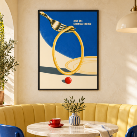 SLOW TWIRL – Retro Makarna Mutfak Posteri