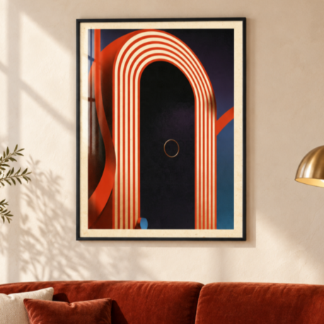 OPENING ACT – Retro Sirk ve Art Deco Poster