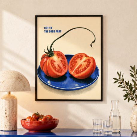RED RIPE – Retro Domates Mutfak Posteri