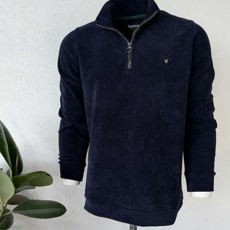 Barbour Laci Dik Yaka Sweat GENİŞ KALIP