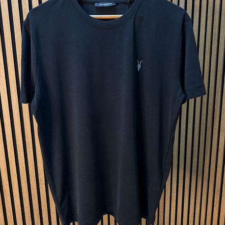 Allsaints Modal Kumaş Tişört Siyah Geniş Kalıp !
