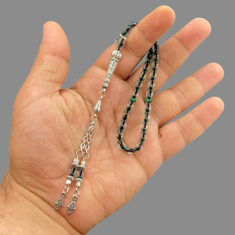 4x7 mm BİLEK BOY SÜRMELİ TOZ KEHRİBAR KAPLAMA PÜSKÜLLÜ