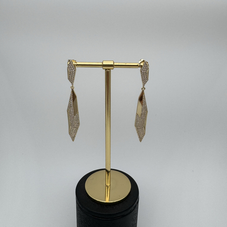 14K Zirkon Taşlı Sallantılı Xuping Küpe