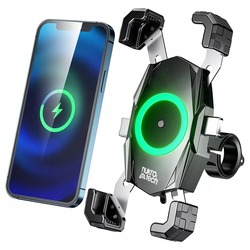 Nukrotech M22 PLUS Wireless Şarjlı ve TYPE C Motosiklet Telefon Tutucu