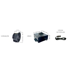 MTSR-75W Motosiklet Siren Butonlu Kontrol Cihazı