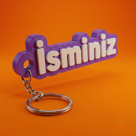 Kişiye Özel İsimli Anahtarlık