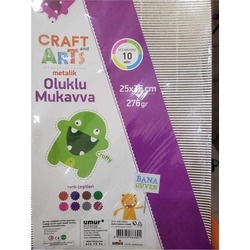 CRAFT ARTS METALİK OLUKLU MUKAVVA 25X35 10 ADET