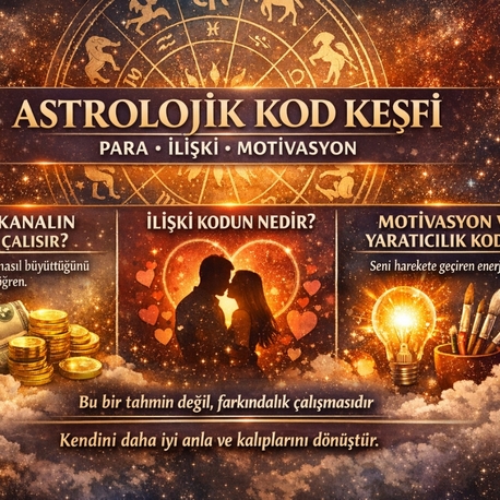 ASTROLOJİK KOD KEŞFİ: PARA • İLİŞKİ • MOTİVASYON