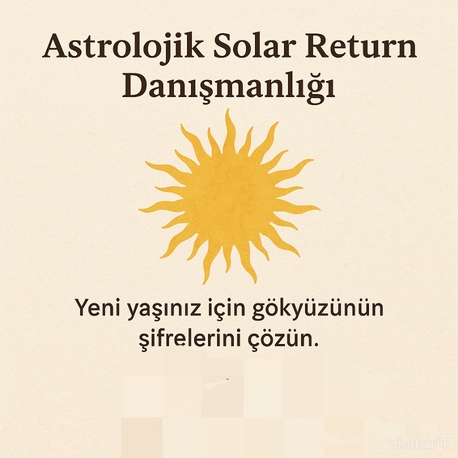 Astrolojik Solar Return (Güneş Dönüşü) Danışmanlığı 