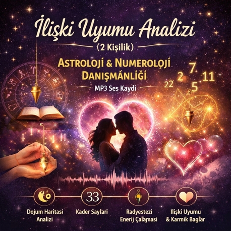 İlişki Analizi Danışmanlığı (2 Kişilik) – Astroloji & Numeroloji Uyumu | MP3 Ses Kaydı