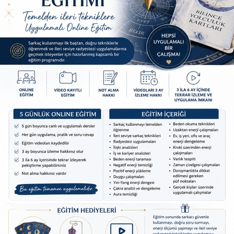 RADYESTEZİ İLERİ SARKAÇ EĞİTİMİ