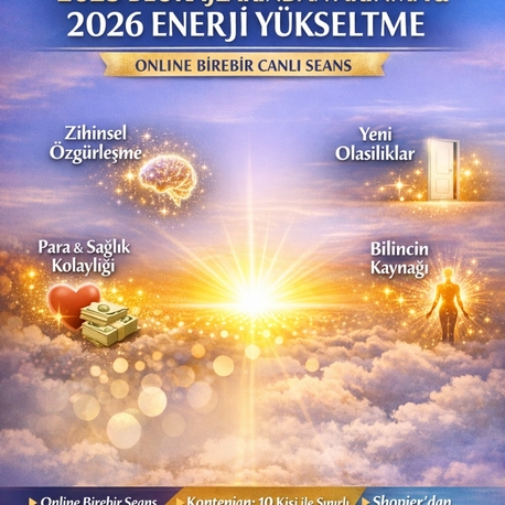 2025 Blokajlarından Arınma / 2026 Enerji YükseltmeOnline Birebir Canlı Seans
