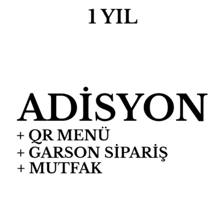 BilTech Adisyon + QR Menü + İşletmenizin Domaini