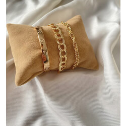KADIN GOLD RENK SET BİLEKLİK