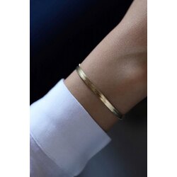 Kadın Gold Renk 316 L İtalyan Çelik Bileklik