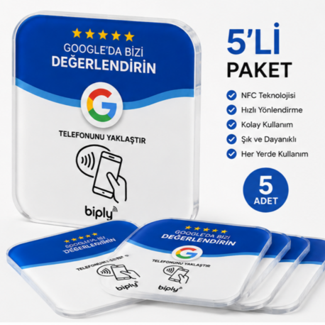 Biply Google Yorum Toplayıcı 5'li
