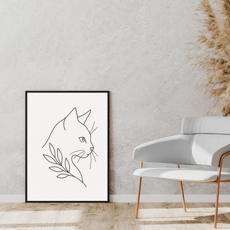 One Line Dekoratif Tablo 35x50