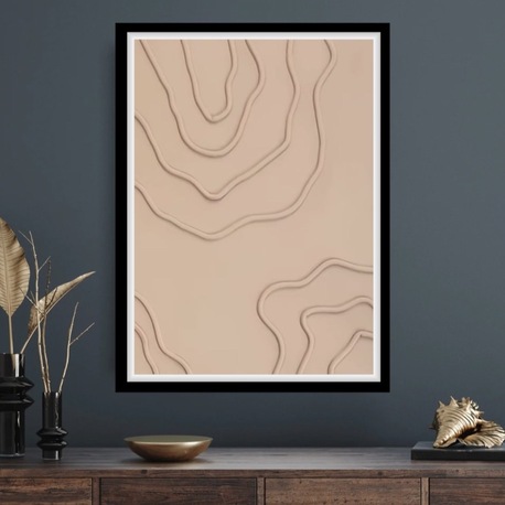 One Line Dekoratif Tablo 35x50