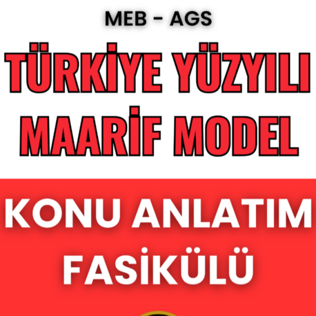 MAARİF MODEL KONU ANLATIM FASİKÜLÜ (MEB-AGS) (2026)