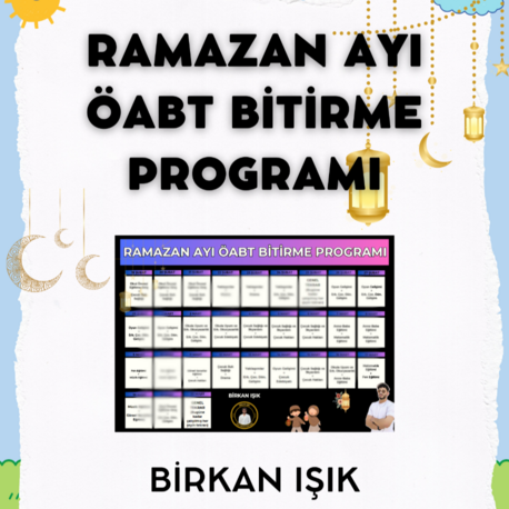 RAMAZAN AYI ÖABT'Yİ BAŞTAN SONA BİTİRME PROGRAMI (2027)