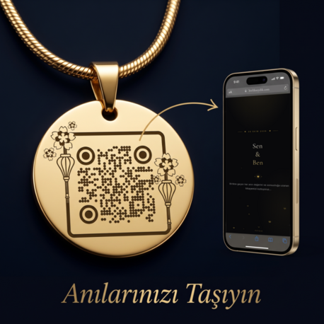 Kişiye Özel QR Kodlu Anı Kolyesi & Dijital Web Sayfası