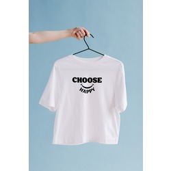 Choose Happy Oversize Tişört Unisex