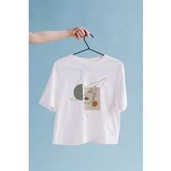 Kadın Silüeti Oversize Tişört Unisex