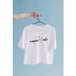 Married | Yüzüklü Evli Oversize Tişört Unisex
