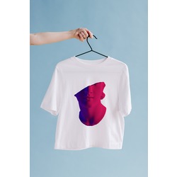 Gradient Heykeltraş Oversize Tişört Unisex